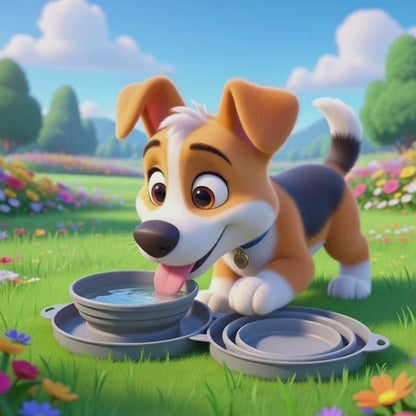 Collapsible Double Bowl